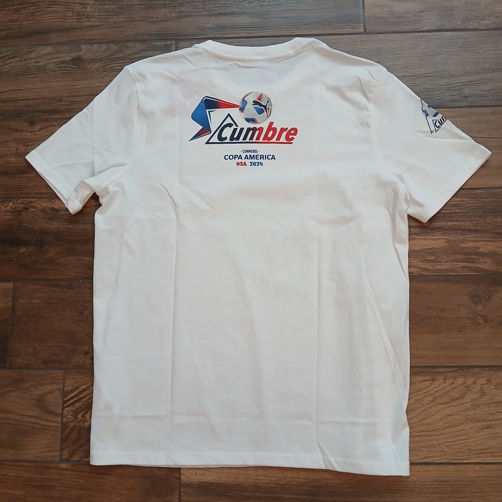 Puma Copa America Shirt Mens Large White  USA 2024 Cumbre Soccer T-Shirt